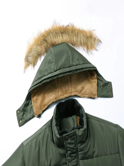 Herren Daunenjacke mit Kapuze