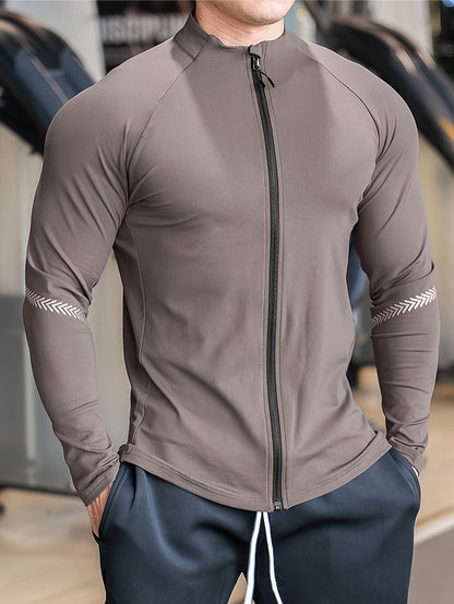Herren Jacke im Slimfit mit Reißverschluss