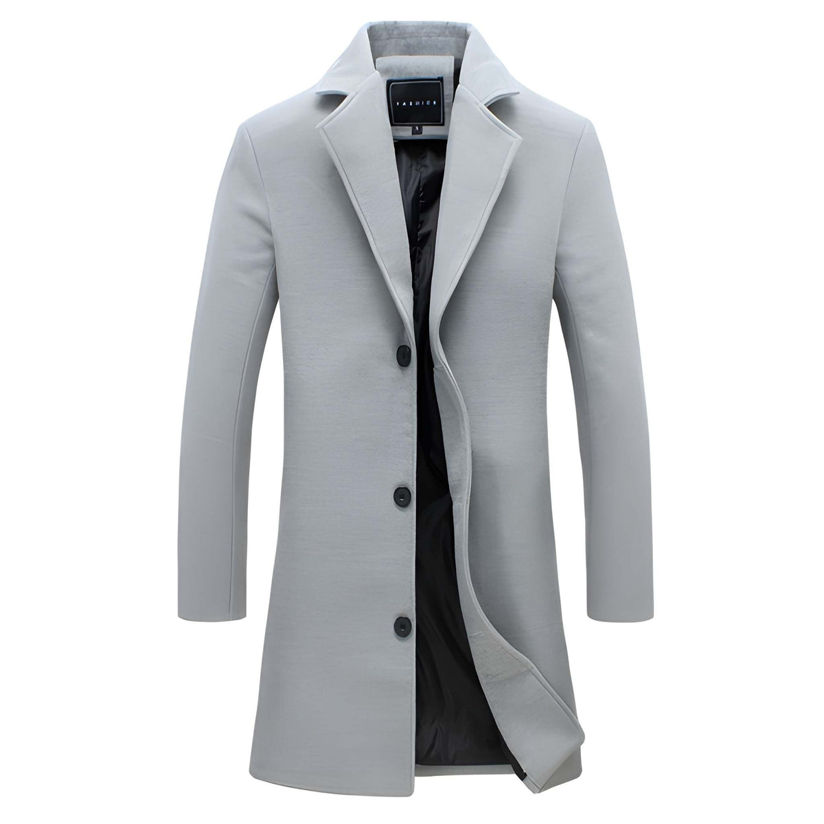 Herren Zweireiher-Jacke mit Slim Fit Schnitt - grau