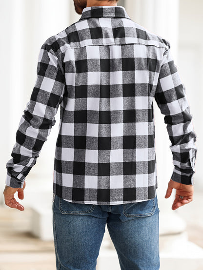 Herren Hemd mit Langarm und lockerem Schnitt