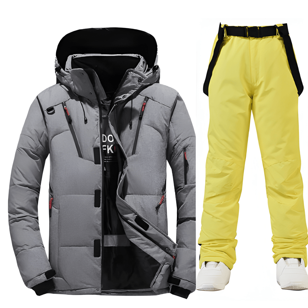 Herren Skijacke für Wintersport - grau 2