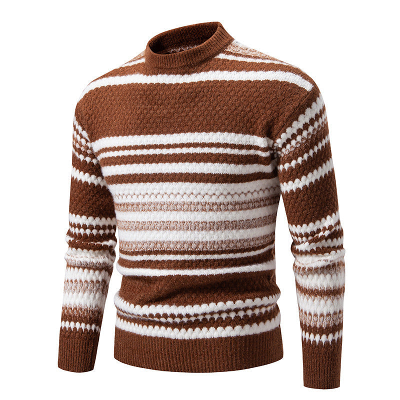 Pullover Herren mit Rundhalsausschnitt - braun