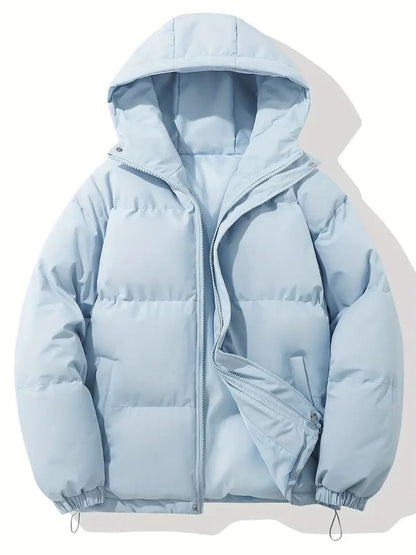 Winterjacke Herren mit Kapuze - blau