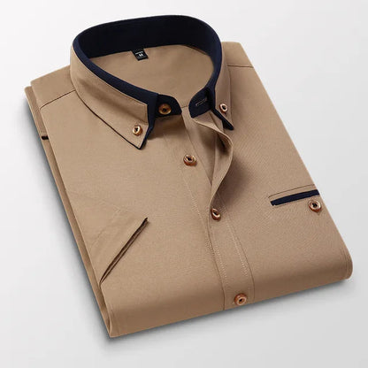 Herren Hemd im klassischen Schnitt - khaki