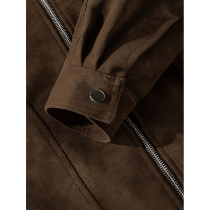 Winterjacke Herren im Vintage Retro Bomber-Stil
