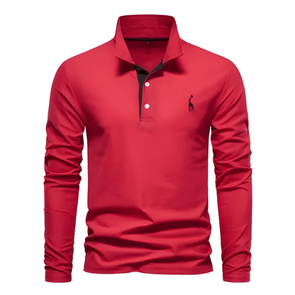 Herren Hemd im Polo-Stil - rot