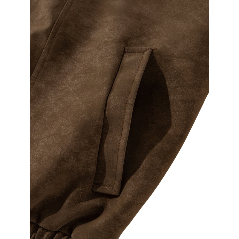 Winterjacke Herren im Vintage Retro Bomber-Stil