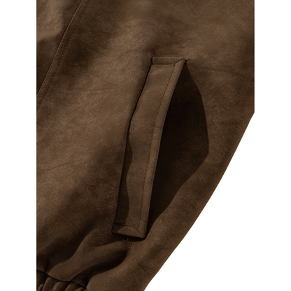 Winterjacke Herren im Vintage Retro Bomber-Stil