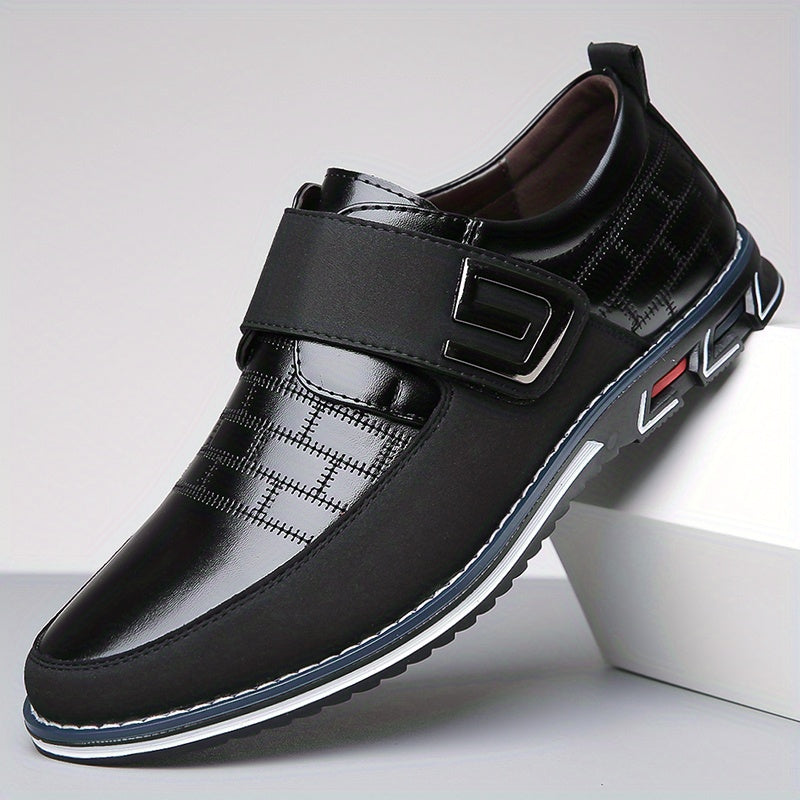 Herren Stiefel aus PU-Leder für den Alltag - schwarz