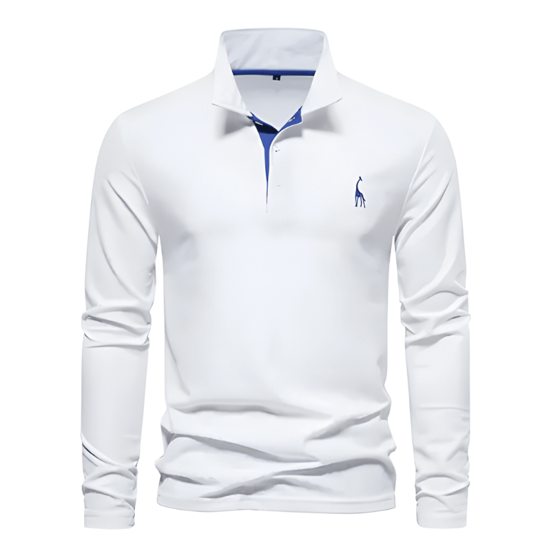 Herren Hemd im Polo-Stil - hellblau