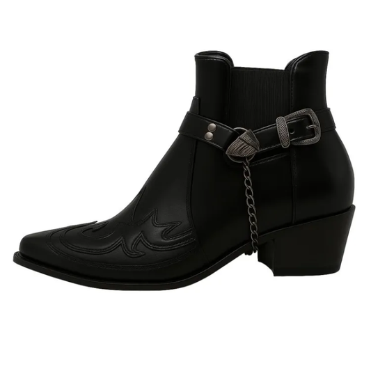 Winterstiefel Herren im Vintage Stil - schwarz