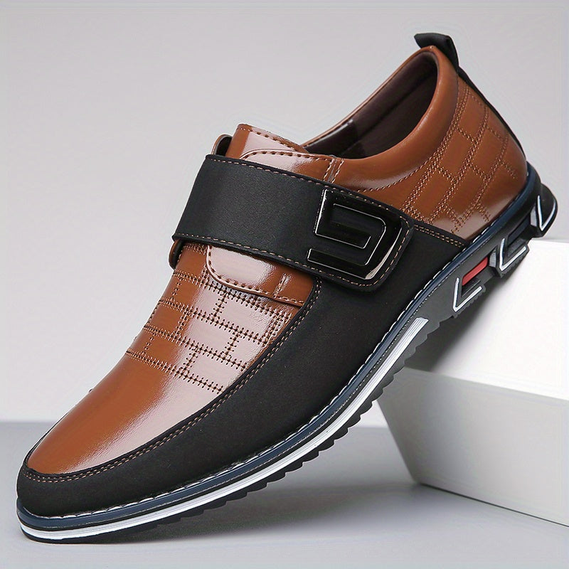 Herren Stiefel aus PU-Leder für den Alltag - dunkel-braun