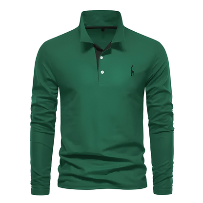 Herren Hemd im Polo-Stil - grün