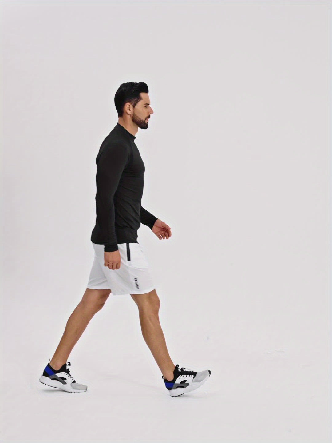 Herren Kompressionsshirt im Slim Fit mit Rollkragen