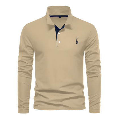 Herren Hemd im Polo-Stil - khaki