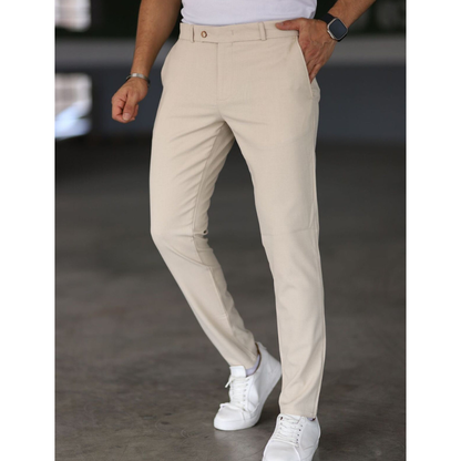 Herren Hose im schlanken Chino-Look - beige
