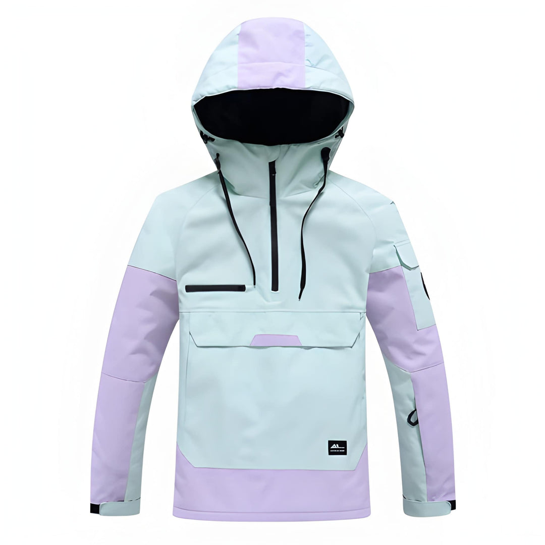 Herren Winterjacke mit Skikapuze - grün