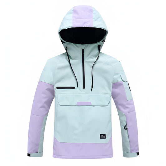 Herren Winterjacke mit Skikapuze - grün