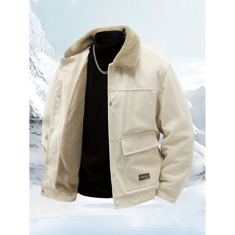 Winterjacke Herren im Outdoor-Look - beige
