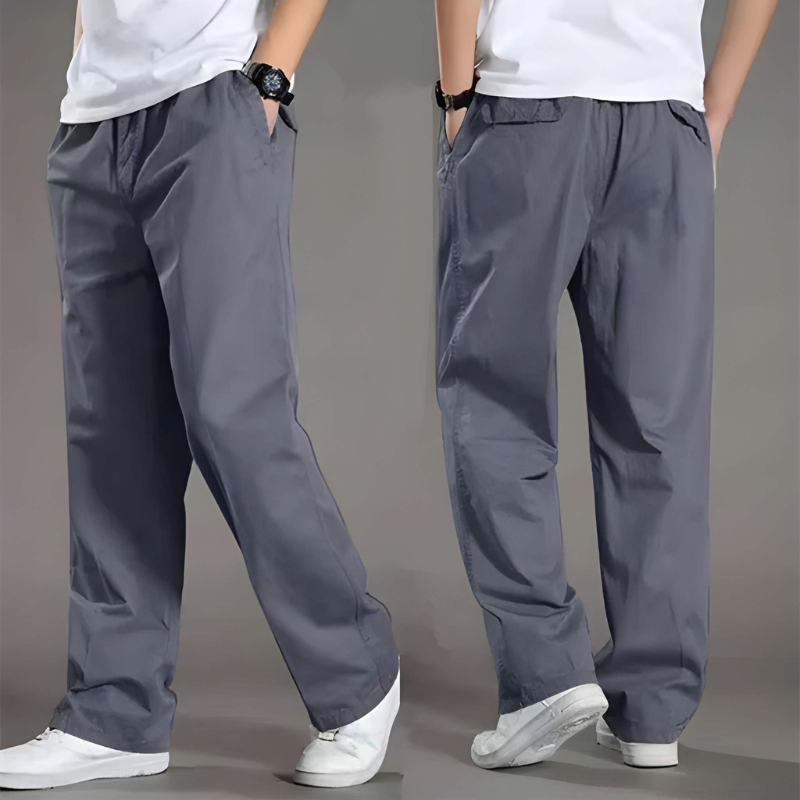 Jogginghose Herren mit weitem Schnitt - blau-grau