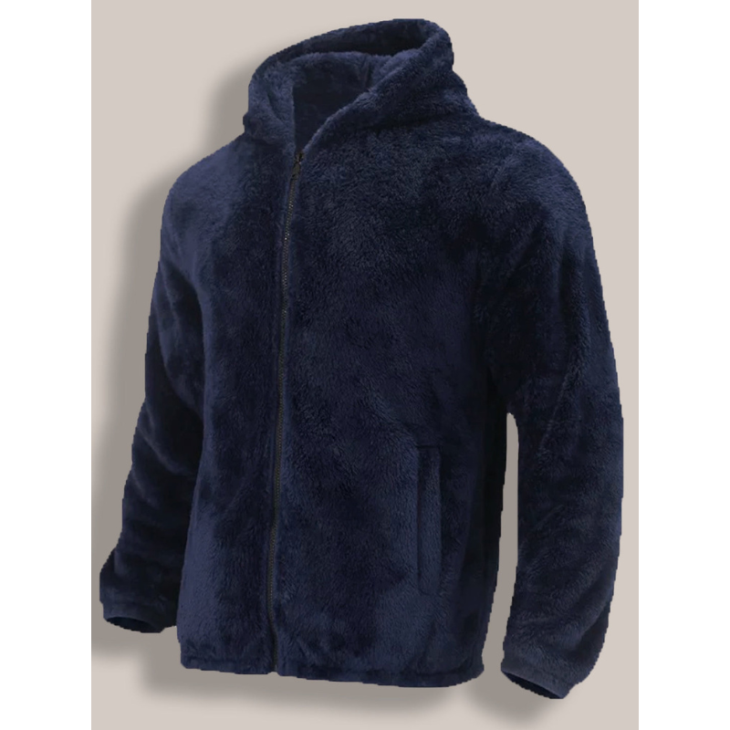 Herren Daunenjacke mit Kapuze und Taschen