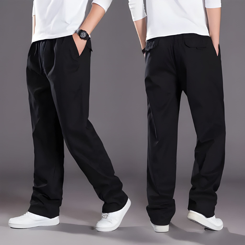 Jogginghose Herren mit weitem Schnitt - schwarz