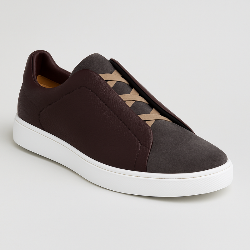Sneaker Herren mit minimalistischer Optik - braun