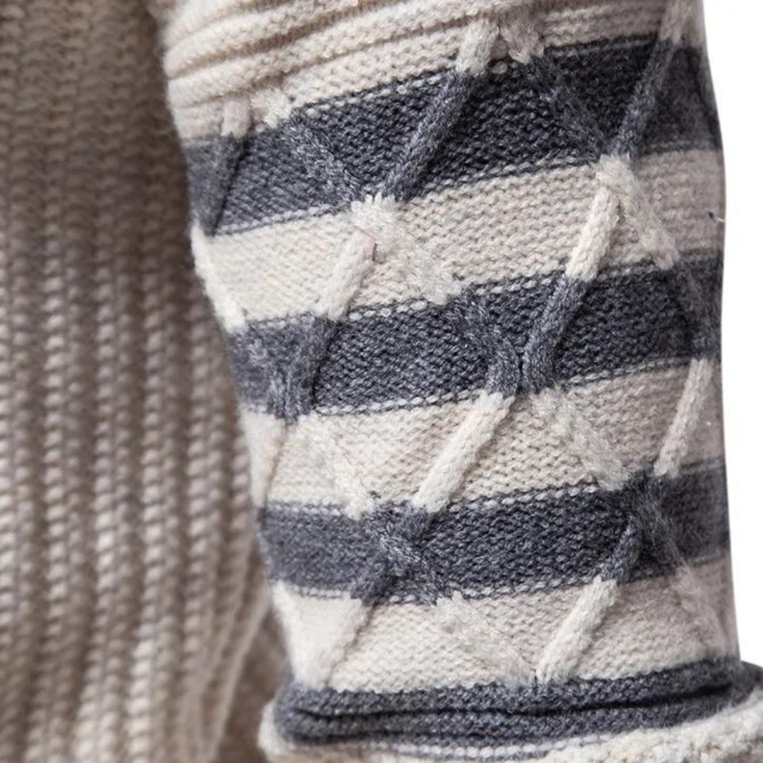 Strickpullover Herren mit Rundhalsausschnitt