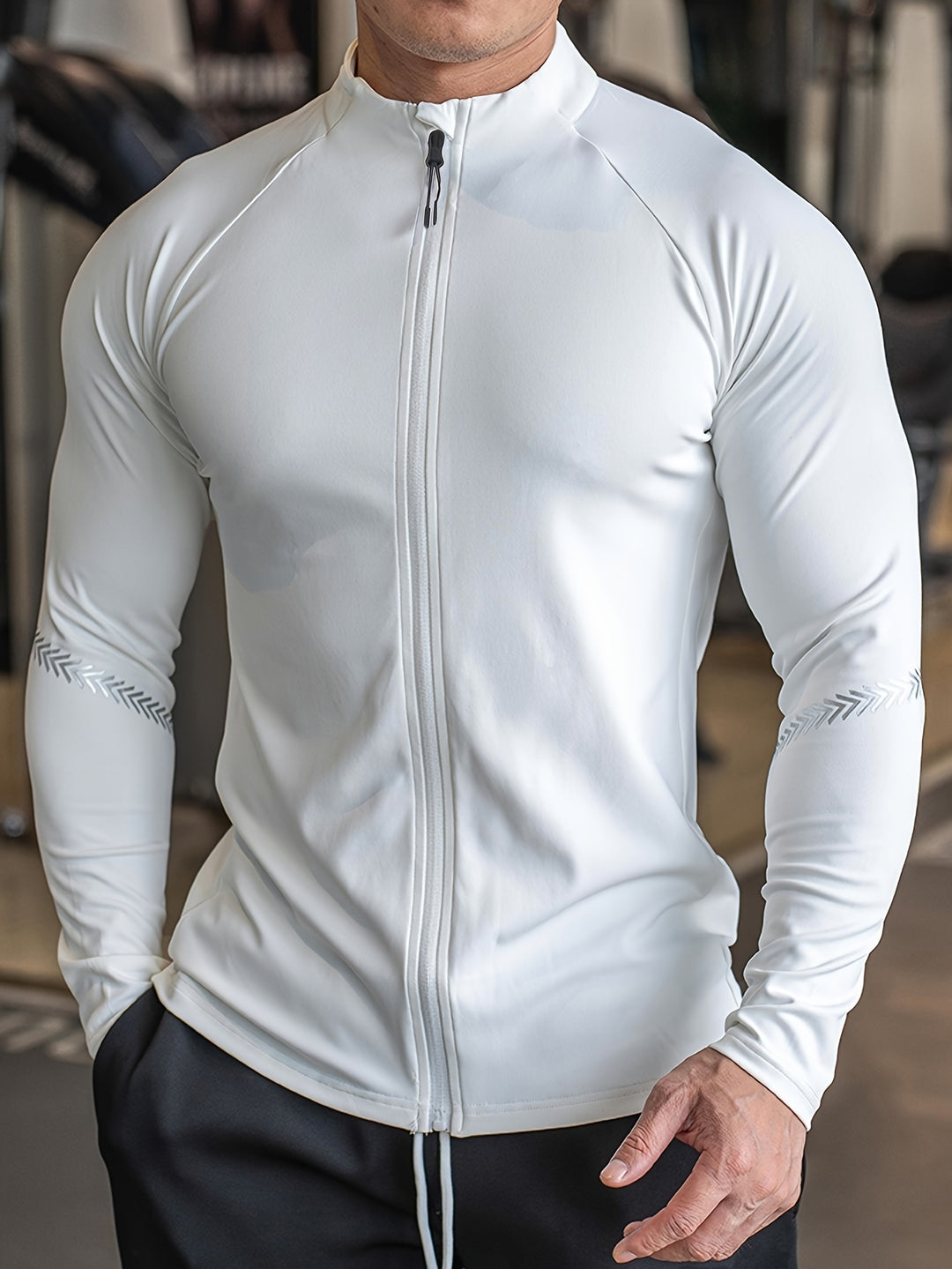 Herren Jacke im Slimfit mit Reißverschluss