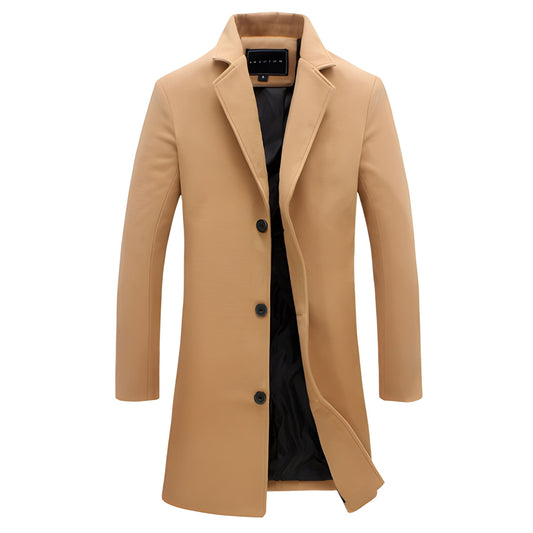 Herren Zweireiher-Jacke mit Slim Fit Schnitt - khaki