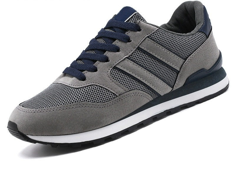 Herren Sneakers für Laufsport mit Schnürung - grau