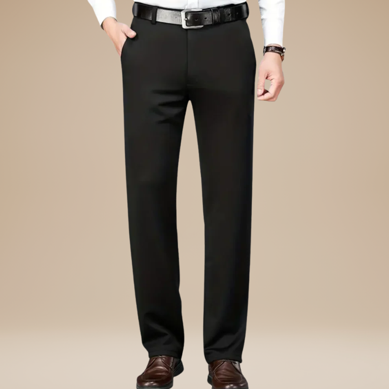 Stoffhose Herren mit klassischem Design - schwarz