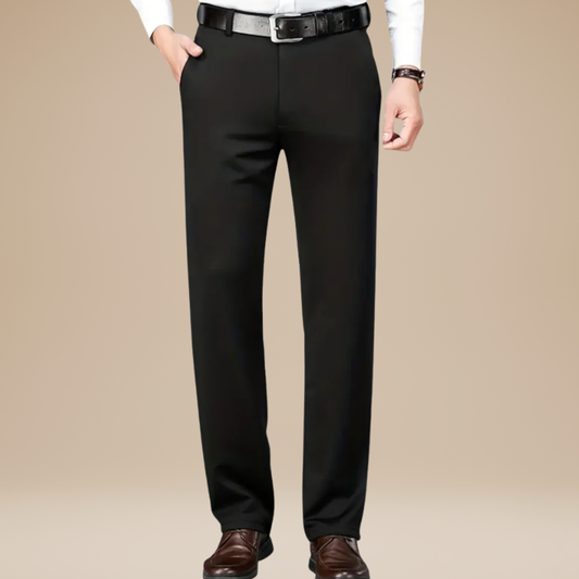 Stoffhose Herren mit klassischem Design - schwarz