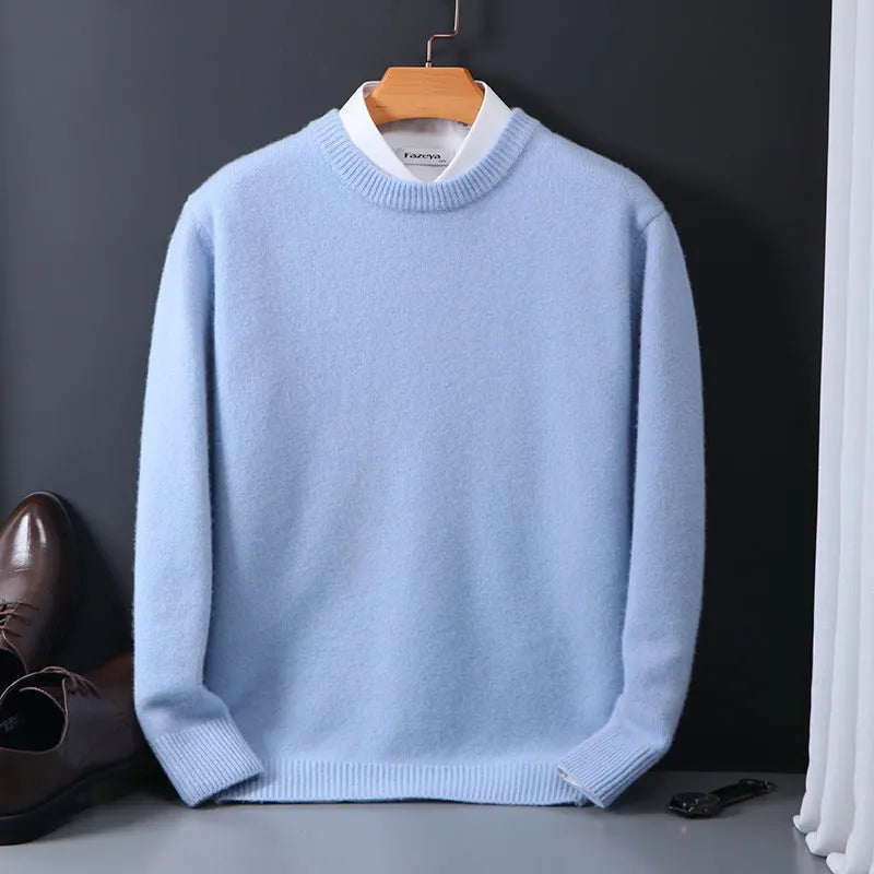 Herren Pullover mit Rundhalsausschnitt im Regular Fit