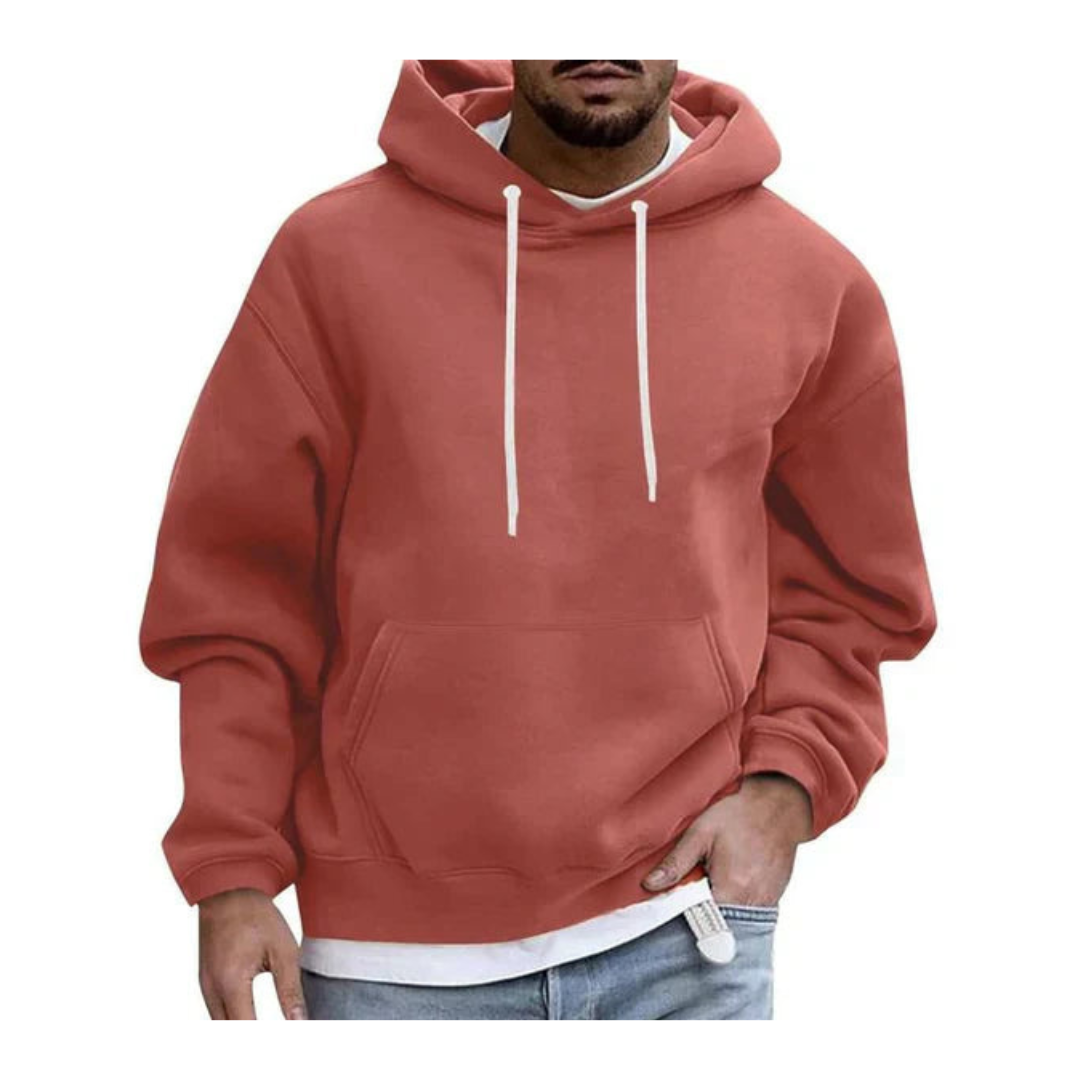 Herren Kapuzenpullover mit Oversize-Schnitt - orange
