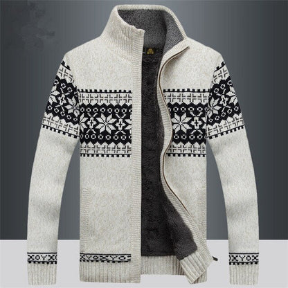 Strickpullover Herren im Casual Look - weiß