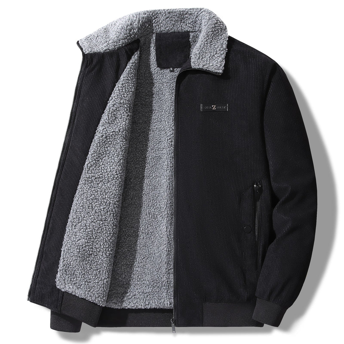 Winterjacke Herren im Vintage Stil - schwarz