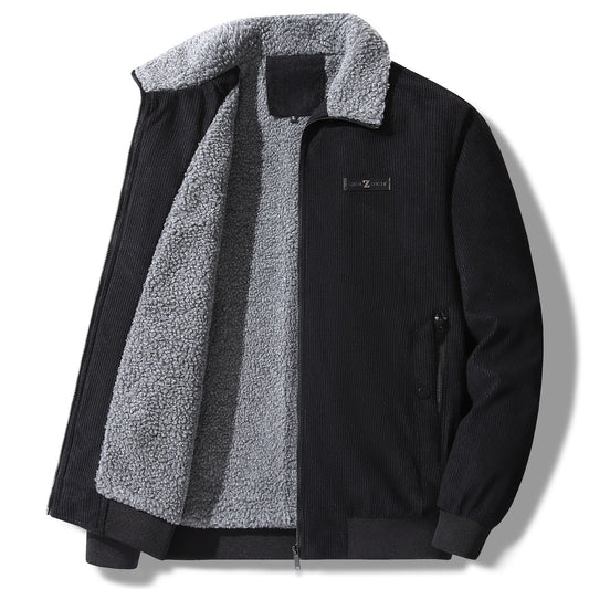 Winterjacke Herren im Vintage Stil - schwarz
