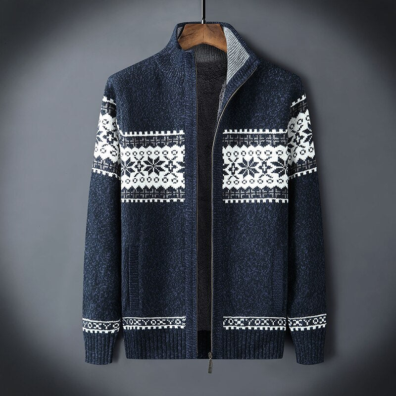 Strickpullover Herren im Casual Look - blau