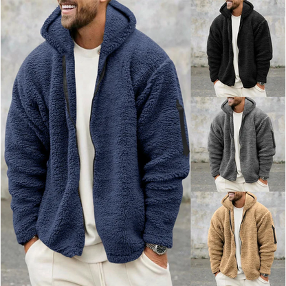 Herren Wendejacke mit Reißverschluss im lockeren Schnitt