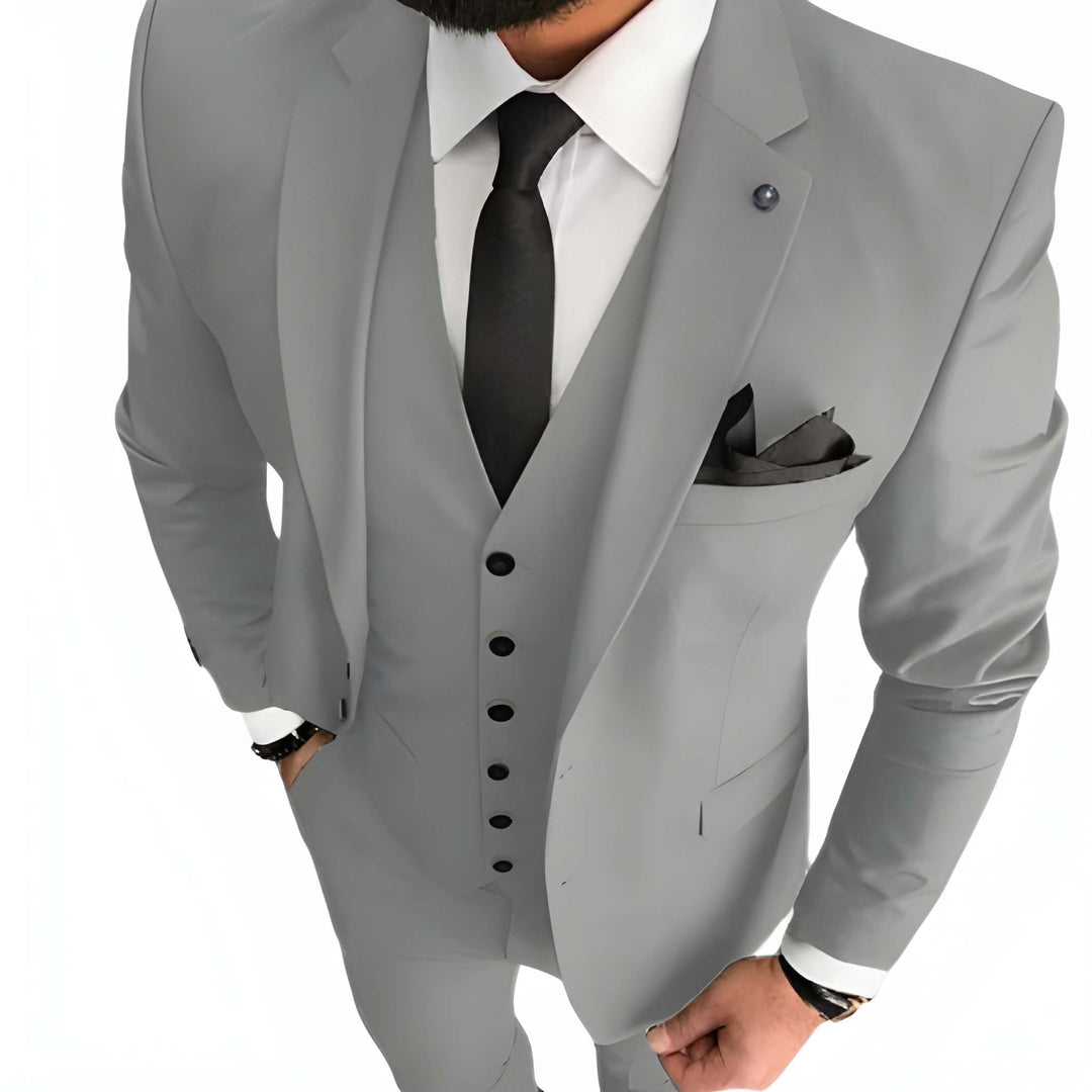 Herren Set dreiteilig mit Slim Fit Schnitt