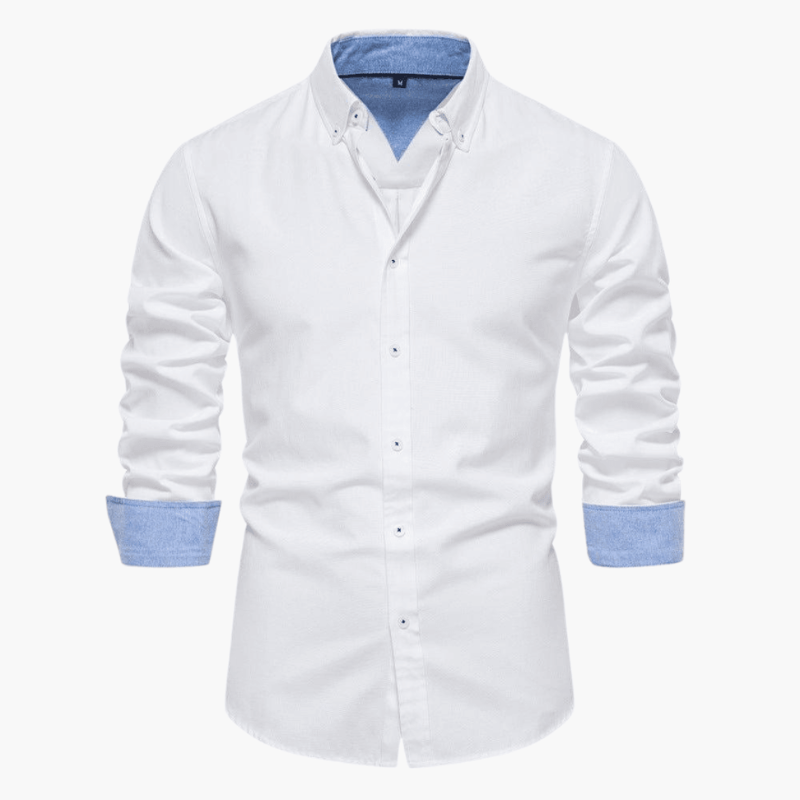 Herren Hemd im schlanken Freizeitlook - weiß
