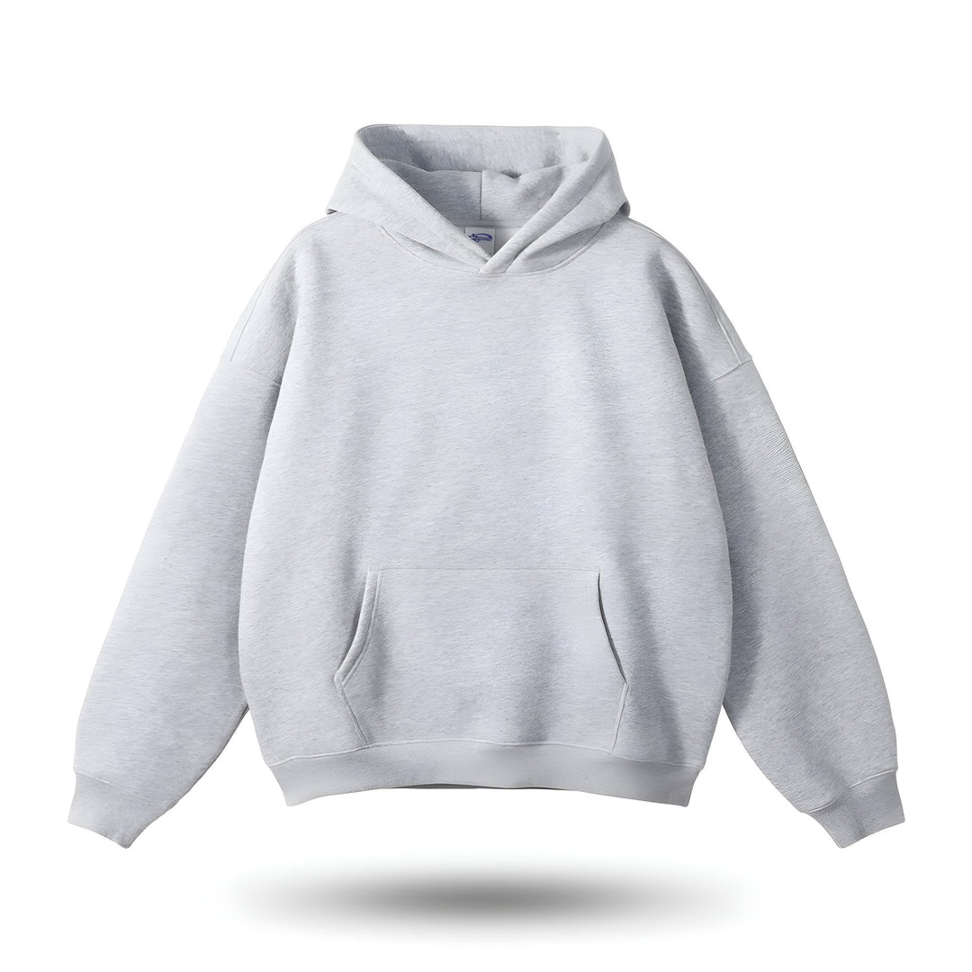 Hoodie Herren im Oversize Schnitt - hell-grau