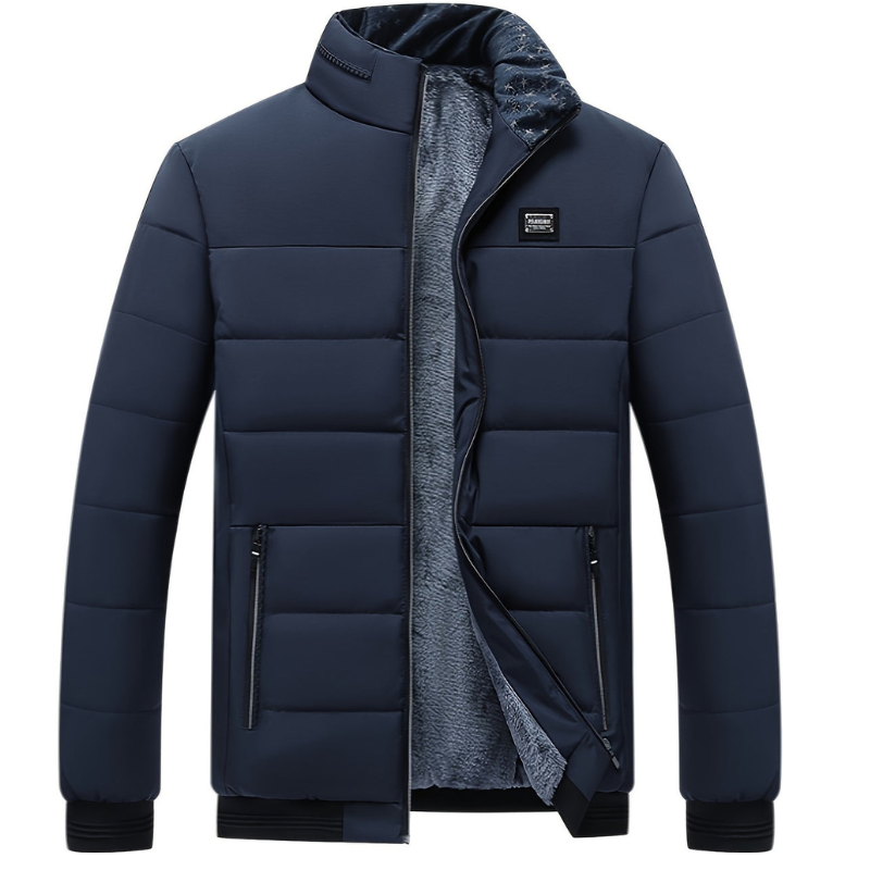 Herren Übergangsjacke mit gepolsterter Steppung - blau