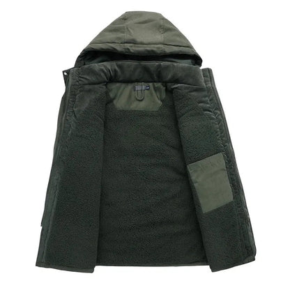 Parka Herren mit Futter im Military-Stil
