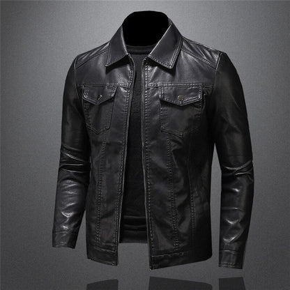 Herren Lederjacke in schlanker Passform