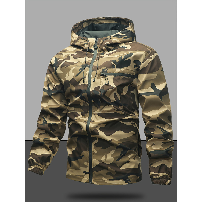 Herren Winterjacke mit Kapuze und Langarm