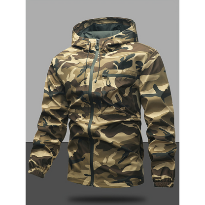 Herren Winterjacke mit Kapuze und Langarm