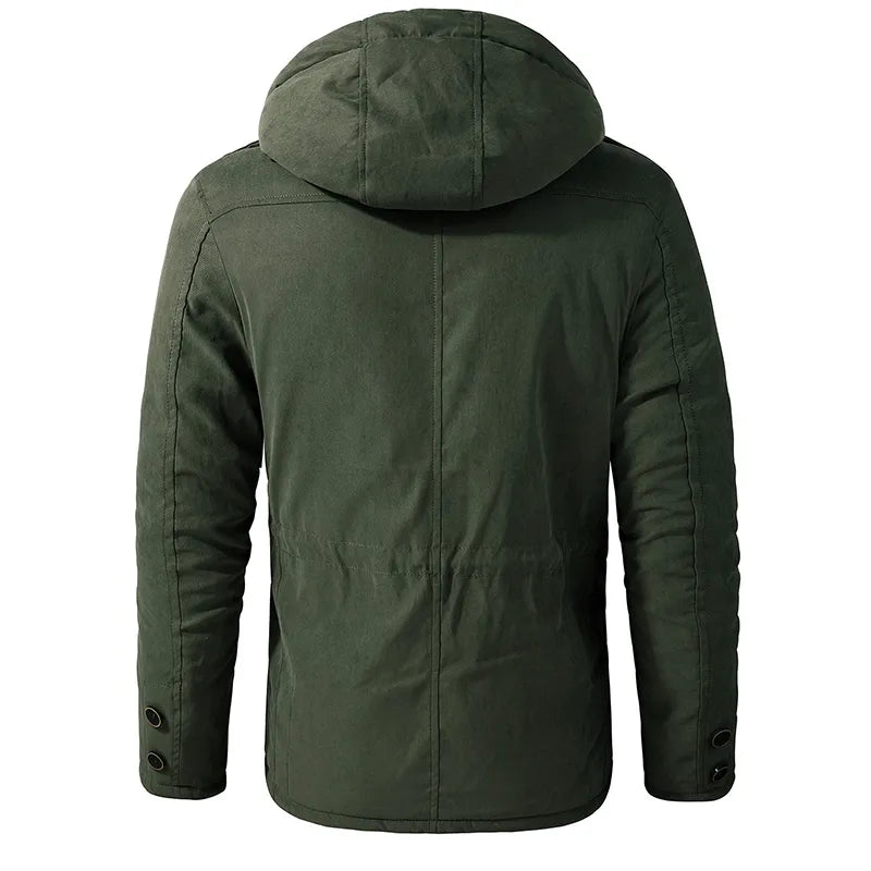 Parka Herren mit Futter im Military-Stil