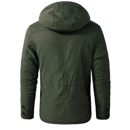 Parka Herren mit Futter im Military-Stil